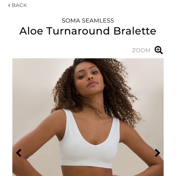 Soma bralette seamless aloe turnaround bralette in storm clouds blue L-XL - Picture 8 of 11